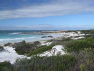 Looking at the western point of Kenndy's beach